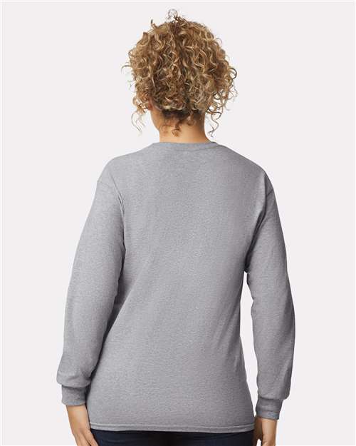 Gildan Unisex Ultra Cotton® Long Sleeve T-Shirt 2400 - Sport Grey