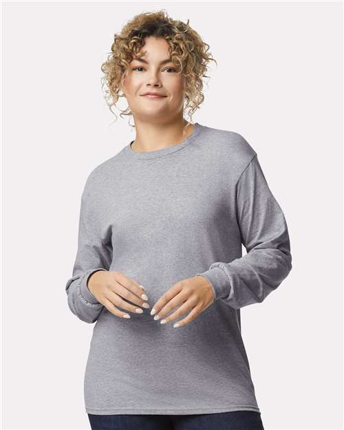 Gildan Unisex Ultra Cotton® Long Sleeve T-Shirt 2400 - Sport Grey