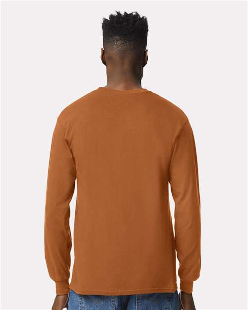 Gildan Unisex Ultra Cotton® Long Sleeve T-Shirt 2400 - Texas Orange