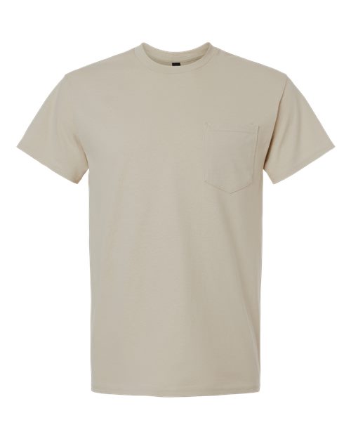 Gildan Unisex Ultra Cotton® Pocket T-Shirt 2300 - Sand
