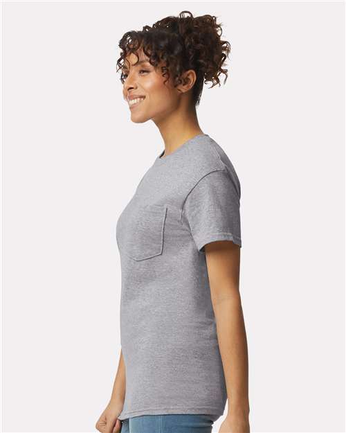 Gildan Unisex Ultra Cotton® Pocket T-Shirt 2300 - Sport Grey