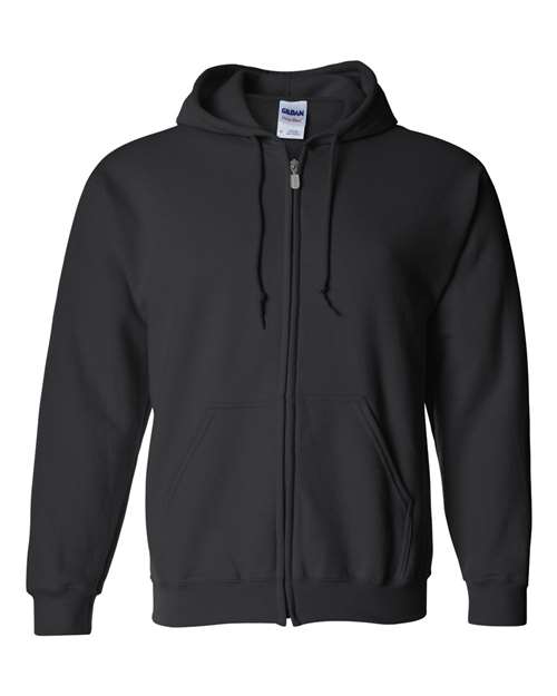 Gildan Unisex Heavy Blend™ Full-Zip Hooded Sweatshirt 18600 - Black