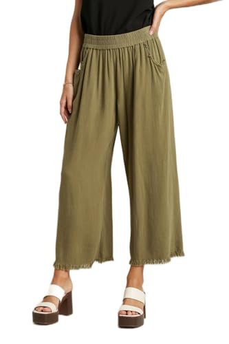 Umgee Linen Wide Leg Pants