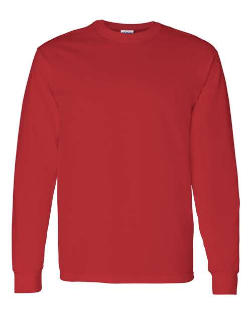 Gildan Unisex Heavy Cotton™ Long Sleeve T-Shirt 5400 - Red