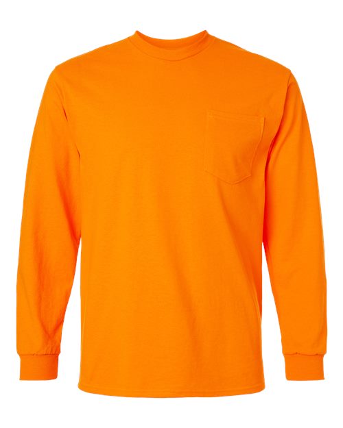 Gildan Unisex Ultra Cotton® Long Sleeve Pocket T-Shirt 2410