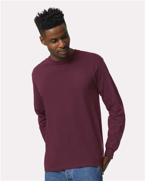 Gildan Unisex Ultra Cotton® Long Sleeve T-Shirt 2400 - Maroon