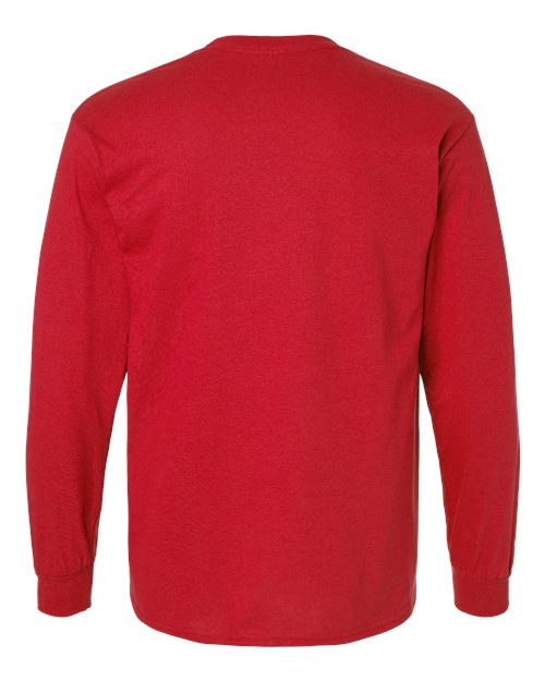 Gildan Unisex Ultra Cotton® Long Sleeve T-Shirt 2400 - Red