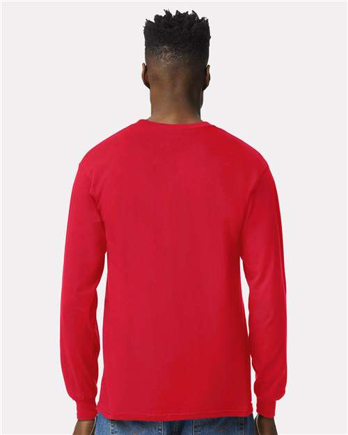 Gildan Unisex Ultra Cotton® Long Sleeve T-Shirt 2400 - Red