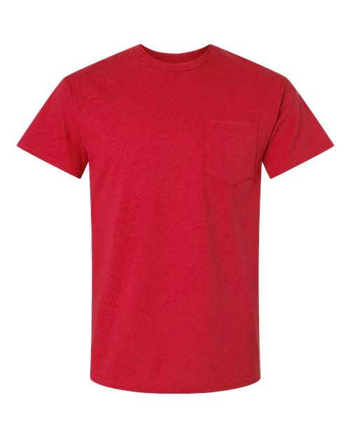 Gildan Unisex Ultra Cotton® Pocket T-Shirt 2300 - Red