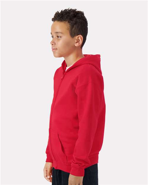 Gildan Youth Heavy Blend™ Full-Zip Hooded Sweatshirt 18600B