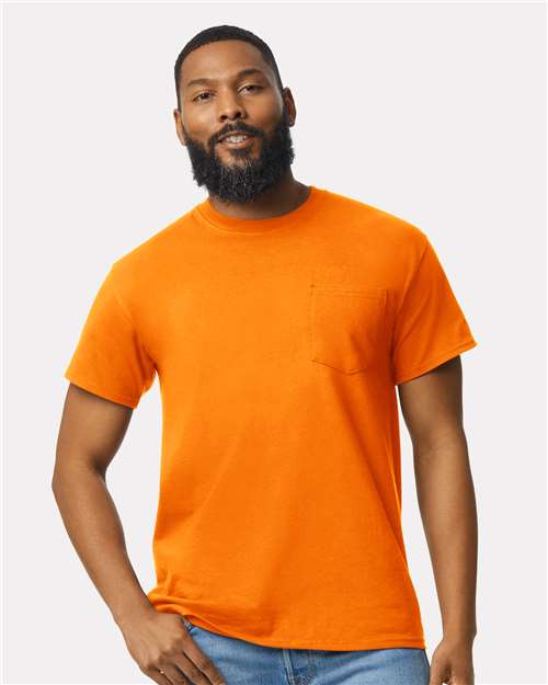 Gildan Unisex Ultra Cotton® Pocket T-Shirt 2300 - Safety Orange