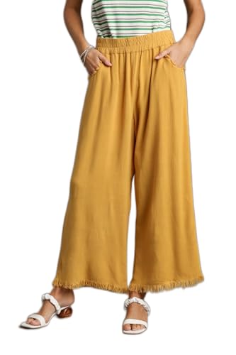 Umgee Linen Wide Leg Pants