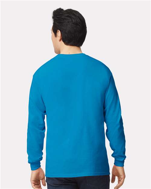 Gildan Unisex Ultra Cotton® Long Sleeve T-Shirt 2400 - Sapphire