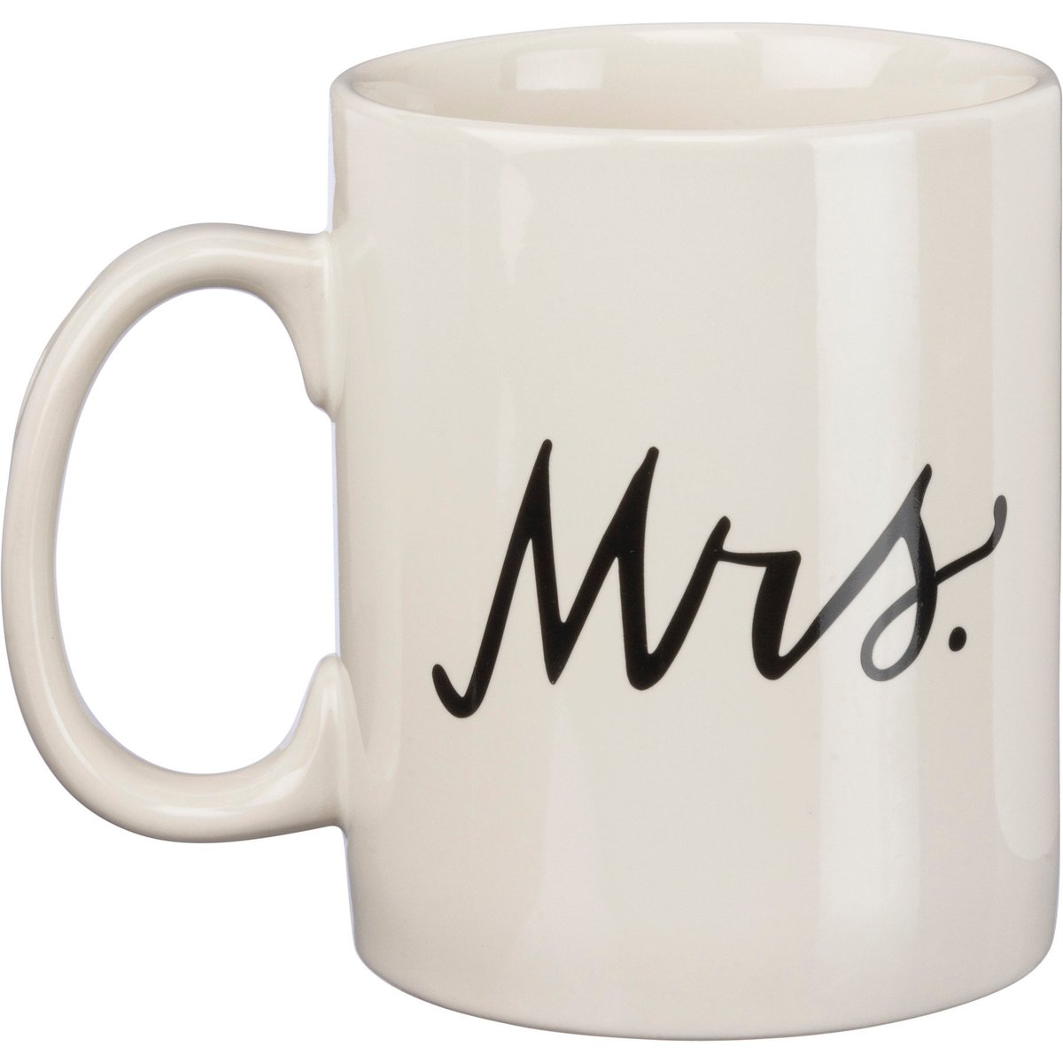 Elegant Mr. & Mrs. Stoneware Mug Set - 20oz, Microwave, Oven, Dishwasher Safe