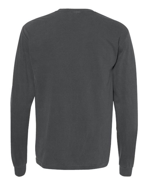 Comfort Colors Unisex Garment-Dyed Heavyweight Long Sleeve T-Shirt 6014 - Pepper