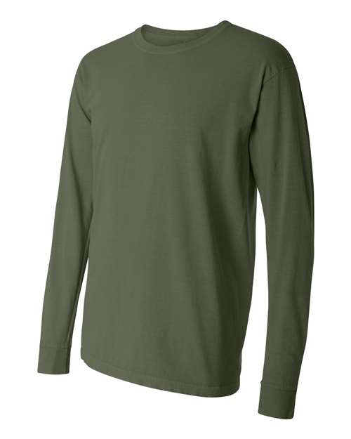 Comfort Colors Unisex Garment-Dyed Heavyweight Long Sleeve T-Shirt 6014 - Hemp