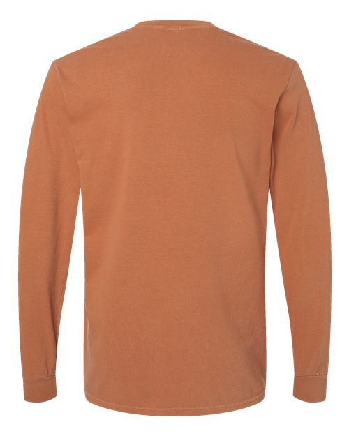 Comfort Colors Unisex Garment-Dyed Heavyweight Long Sleeve T-Shirt 6014 - Yam