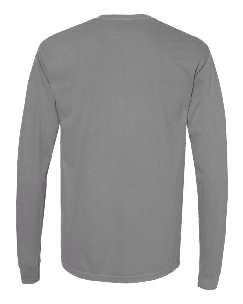 Comfort Colors Unisex Garment-Dyed Heavyweight Long Sleeve T-Shirt 6014 - Grey