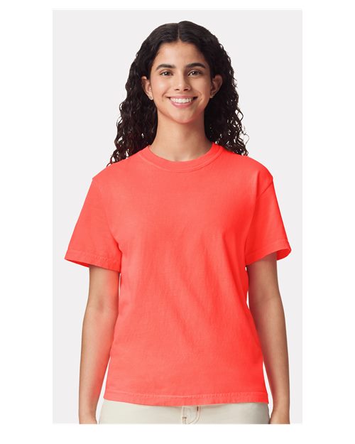 Comfort Colors Unisex Garment-Dyed Heavyweight T-Shirt 1717 - Neon Red Orange