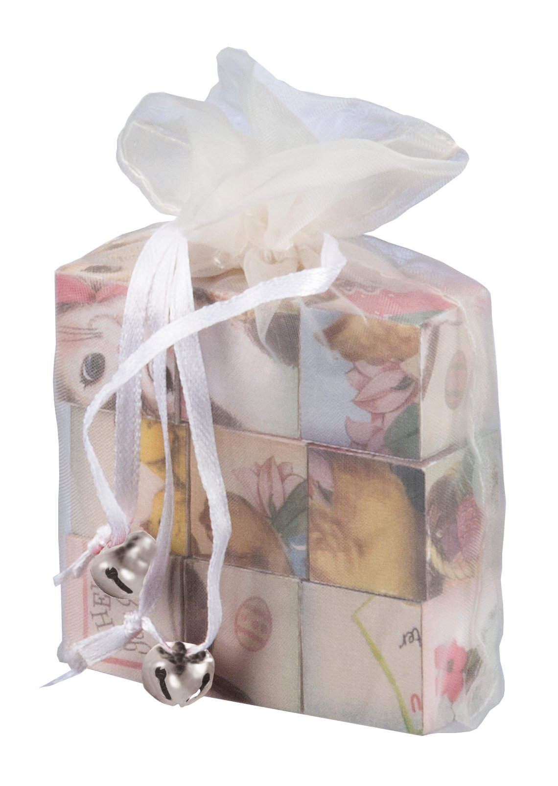 Vintage Easter Church Puzzle Six-in-One Set - Retro Wooden Block Puzzles