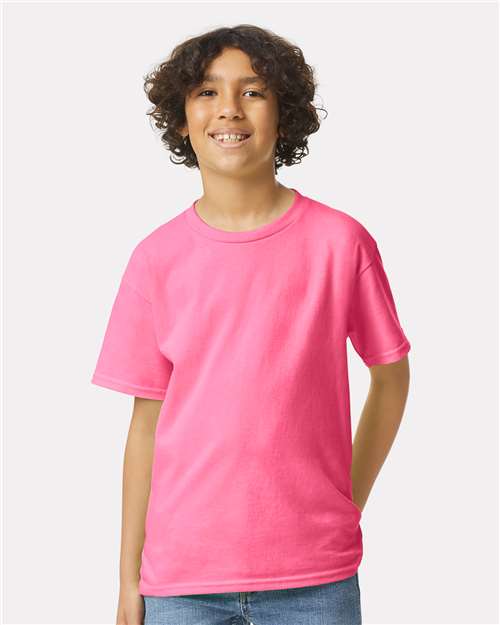 Gildan Youth Ultra Cotton® T-Shirt 2000B - Safety Pink