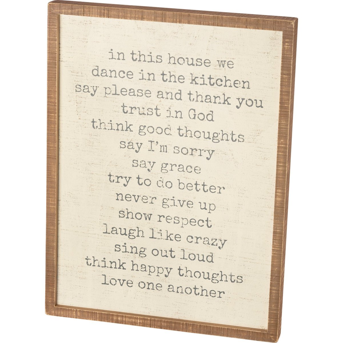 Inspiring 'In This House We Trust In God' Rustic Wood Box Sign