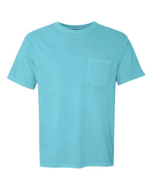 Comfort Colors Unisex Garment-Dyed Heavyweight Pocket T-Shirt 6030 - Lagoon