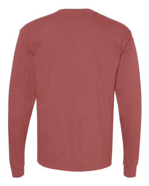 Comfort Colors Unisex Garment-Dyed Heavyweight Long Sleeve T-Shirt 6014 - Brick