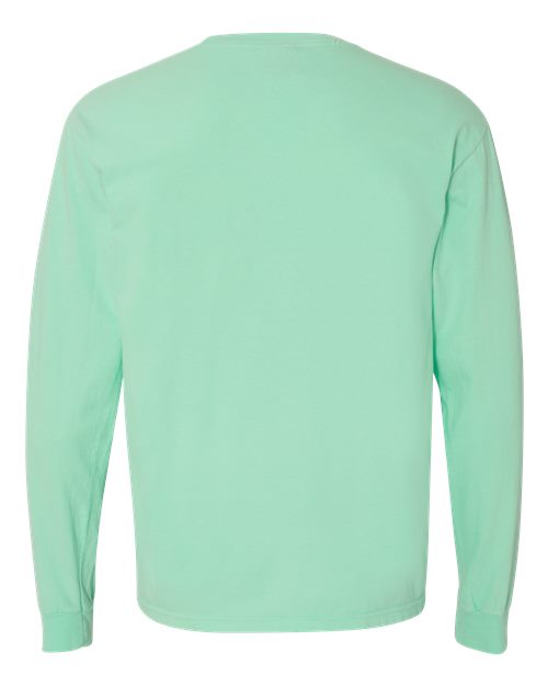 Comfort Colors Unisex Garment-Dyed Heavyweight Long Sleeve T-Shirt 6014 - Island Reef