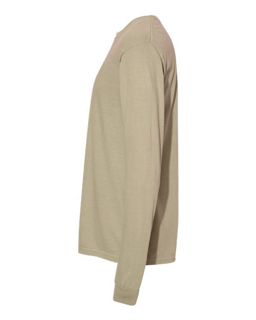 Comfort Colors Unisex Garment-Dyed Heavyweight Long Sleeve T-Shirt 6014 - Khaki