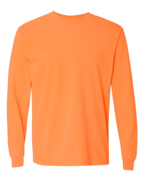 Comfort Colors Unisex Garment-Dyed Heavyweight Long Sleeve T-Shirt 6014 - Melon