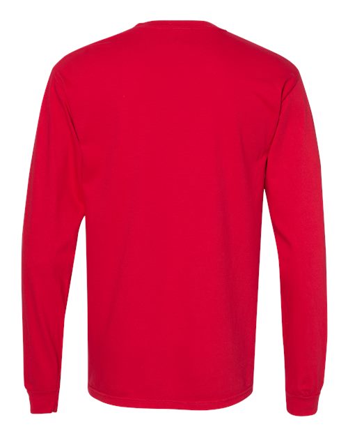 Comfort Colors Unisex Garment-Dyed Heavyweight Long Sleeve T-Shirt 6014 - Red