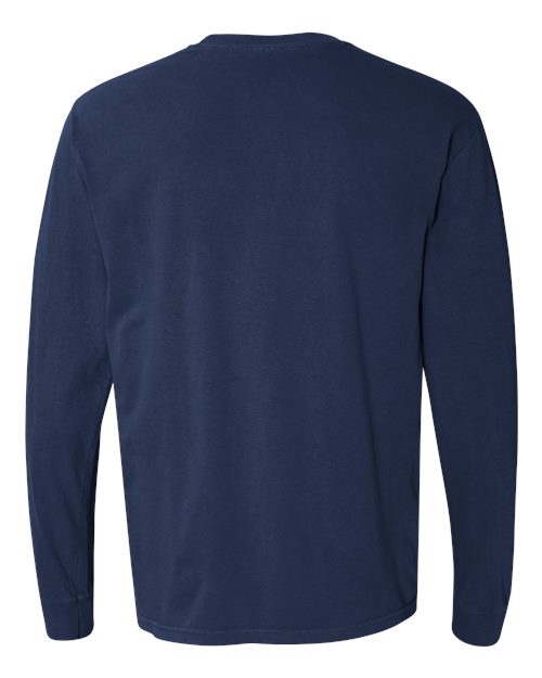Comfort Colors Unisex Garment-Dyed Heavyweight Long Sleeve T-Shirt 6014 - True Navy