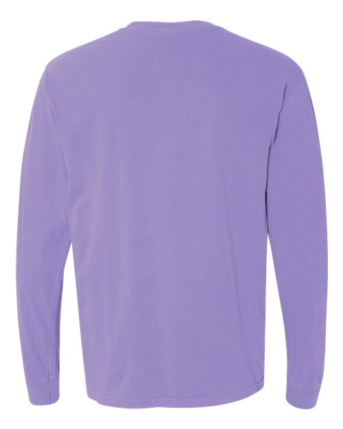 Comfort Colors Unisex Garment-Dyed Heavyweight Long Sleeve T-Shirt 6014 - Violet