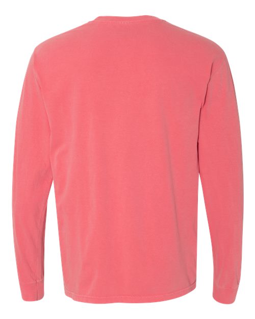 Comfort Colors Unisex Garment-Dyed Heavyweight Long Sleeve T-Shirt 6014 - Watermelon