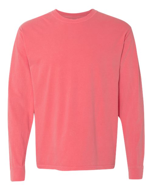 Comfort Colors Unisex Garment-Dyed Heavyweight Long Sleeve T-Shirt 6014 - Watermelon