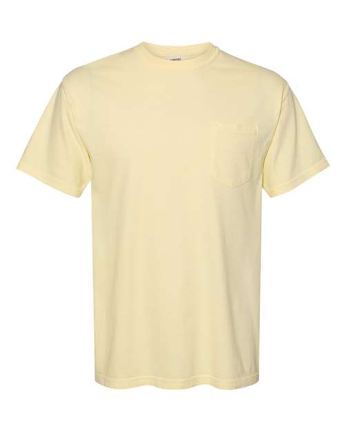 Comfort Colors Unisex Garment-Dyed Heavyweight Pocket T-Shirt 6030 - Banana