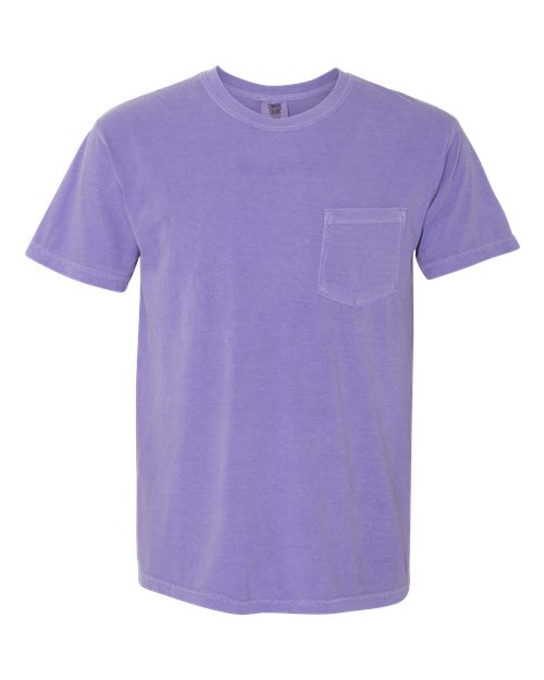 Comfort Colors Unisex Garment-Dyed Heavyweight Pocket T-Shirt 6030 - Violet