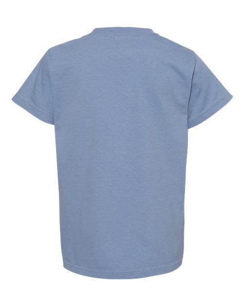 Comfort Colors Youth Garment-Dyed Heavyweight T-Shirt 9018 - Washed Denim