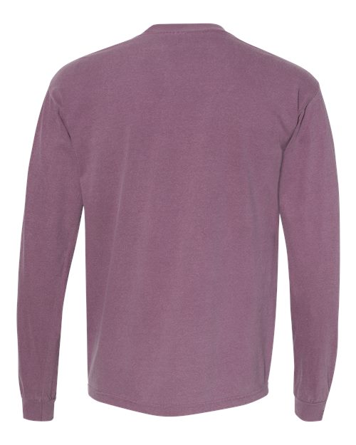 Comfort Colors Unisex Garment-Dyed Heavyweight Long Sleeve Pocket T-Shirt 4410 - Berry