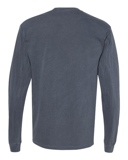 Comfort Colors Unisex Garment-Dyed Heavyweight Long Sleeve Pocket T-Shirt 4410 - Denim