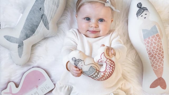 Charming Galaxy Nursery Mobile - Yellow & Gray Celestial Pom Pom Crib Decor