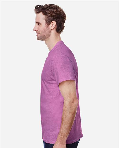 Gildan Unisex Heavy Cotton™ T-Shirt 5000 - Heather Radiant Orchid