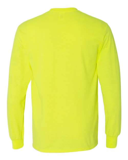 Gildan Unisex Heavy Cotton™ Long Sleeve T-Shirt 5400 - Safety Green