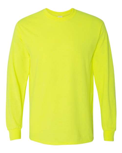 Gildan Unisex Heavy Cotton™ Long Sleeve T-Shirt 5400 - Safety Green