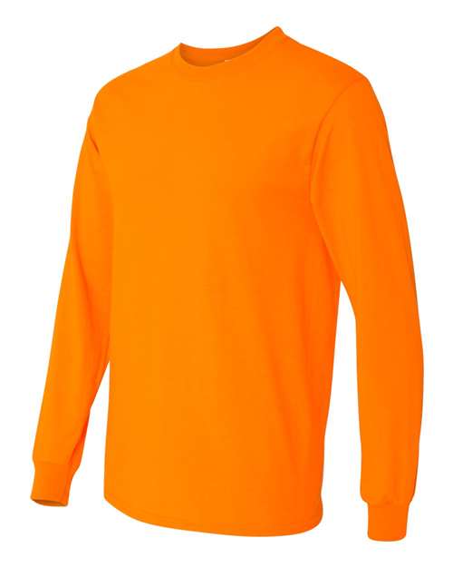 Gildan Unisex Heavy Cotton™ Long Sleeve T-Shirt 5400 - Safety Orange