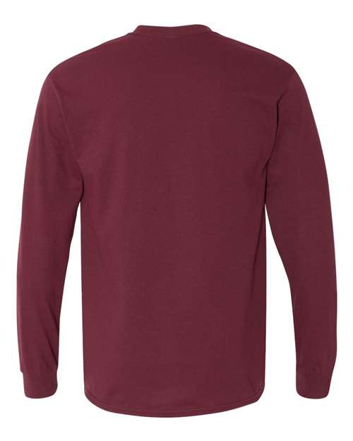 Gildan Unisex Heavy Cotton™ Long Sleeve T-Shirt 5400 - Maroon