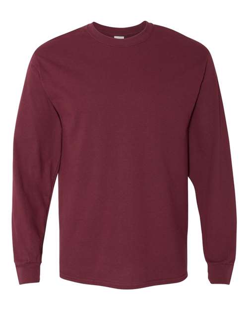 Gildan Unisex Heavy Cotton™ Long Sleeve T-Shirt 5400 - Maroon