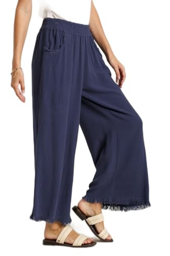 Umgee Linen Wide Leg Pants