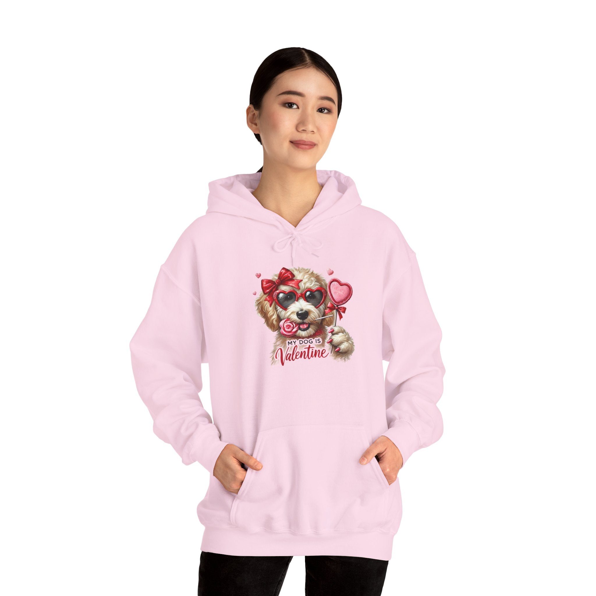 Hooded Sweatshirt - My Dog is My Valentine